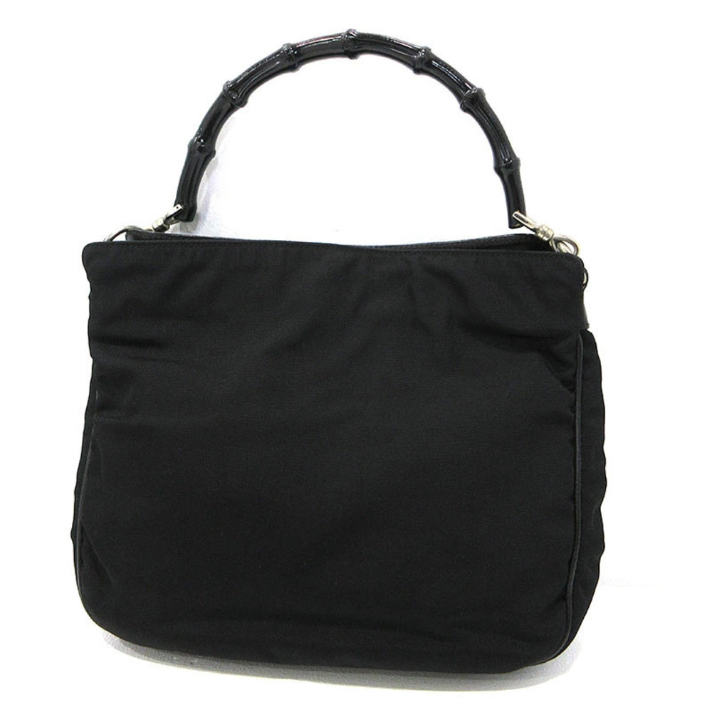 Gucci Bamboo Shoulder Bag Handbag Black